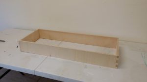 The drawers are made from a sheet of ply.