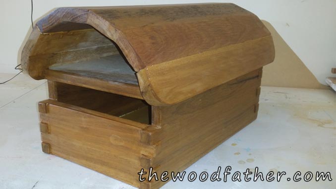 1st coat is great for pointing out all the glue stains you missed on sanding...